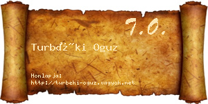 Turbéki Oguz névjegykártya